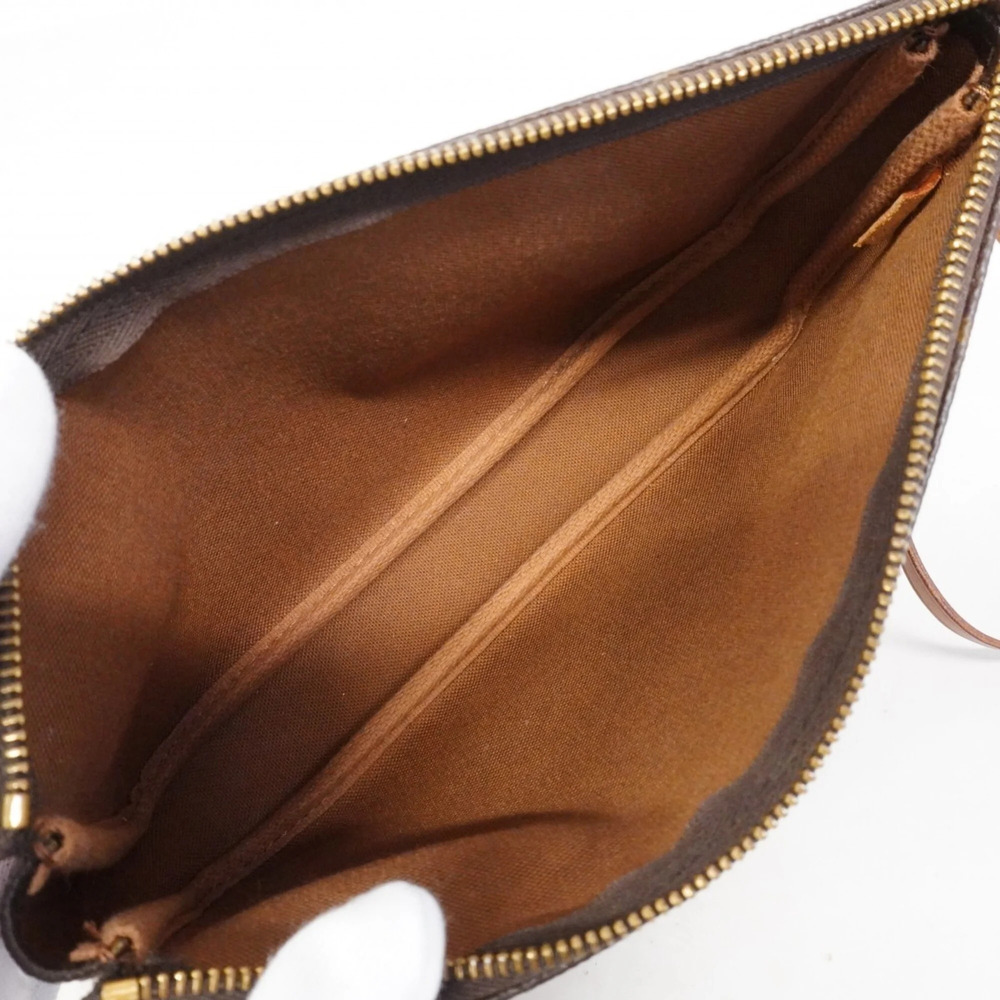 LOUIS VUITTON Authentic Brown Monogram Pochette Pouch - Picture 4 of 9